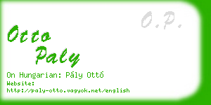 otto paly business card