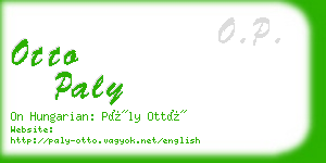 otto paly business card